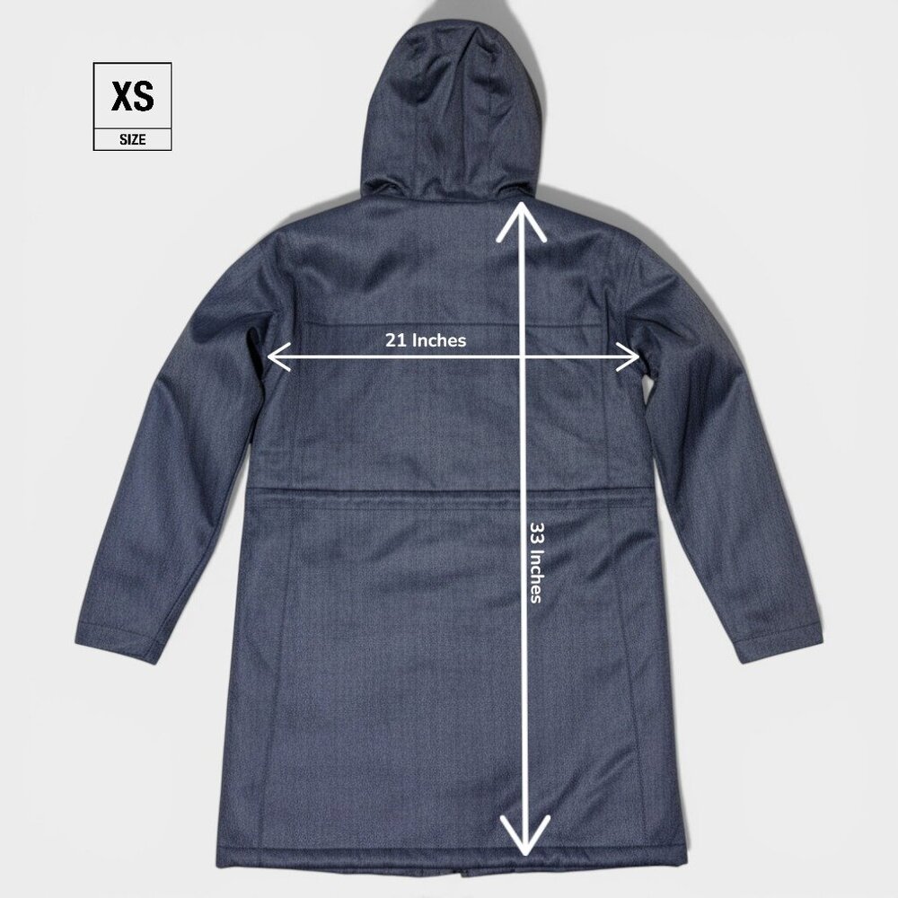 New Columbia Portland Point Parka Women's XS Black Herringbone Hooded Jacket - Picture 10 of 15